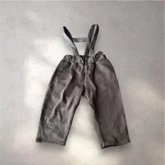 Disney ミッキーミニー ベビー サスペンダー付きパンツ 茶色 90cm