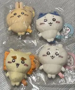 ちいかわ　もちっとぷちミニマスコット　ちいかわ　うさぎ　ハチワレ　シーサー　4個のサムネイル