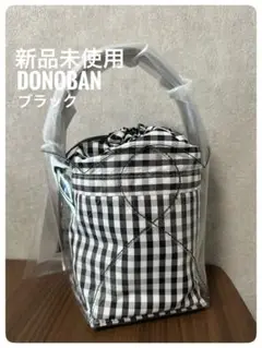 【DONOBAN】クリアバッグ チェック ギンガム ブラック