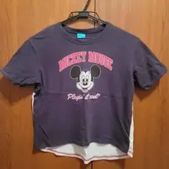 ミッキーマウス Tシャツ キッズサイズ ネイビー