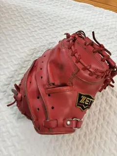 ZETT キャッチャーミット レッド 野球 防具のサムネイル