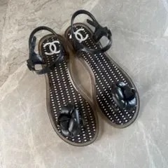 CHANEL フラットシューズパンプス カメリア ココマーク - メルカリ