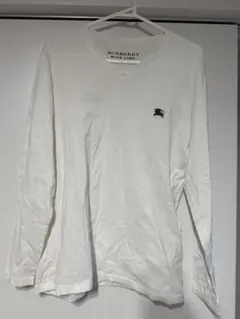 BURBERRY BLACK LABEL ホワイト長袖カットソー