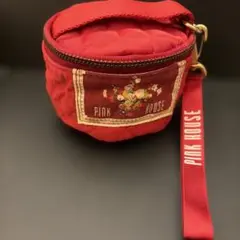 PINK HOUSE キルティングポーチ レッド　小さいのサムネイル