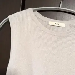 SHIPS ノースリーブ トップス ライトグレー