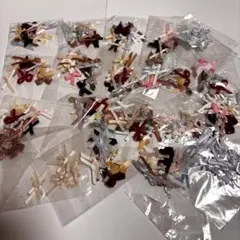 ① ハンドメイド デコパーツ リボン 大量 アソート まとめ売り セット