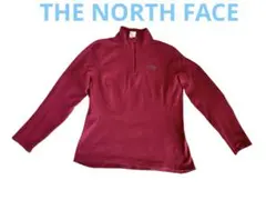 ノースフェイスTHE NORTH FACEハーフジップ フリース L/G レッド