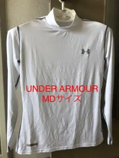 ●美品●アンダーアーマー ●アンダーシャツ 長袖　白　MDサイズ