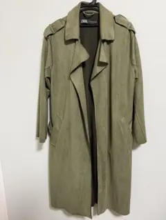 ZARA オリーブグリーン トレンチコート XS