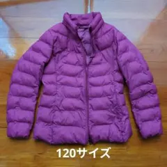 【あさみ様専用】ユニクロ キッズ ダウンコート 120 パープル