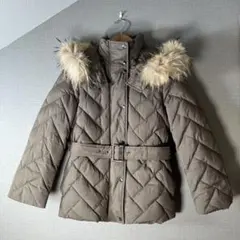 美シルエット✨【23区】リアルファー付ダウンコート 小さいサイズ(32)