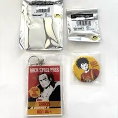 ワンピース　 シャンクス ルフィ　アクキー　缶バッジ　タワーレコード　RED