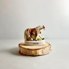 ポトックのフェーブ　フェーヴ　陶器　置物　ミニチュア　フランス製　馬