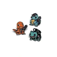 ポケモン ピンバッチ 御三家 ヒトカゲ ゼニガメ フシギダネ 3個セット