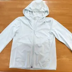 UNIQLOユニクロエアリズムライトブルー パーカー 130速乾日除けUVカット