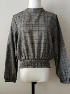 HARE オシャレさんに！チェック柄 長袖 トップスフリーサイズ#ttのサムネイル