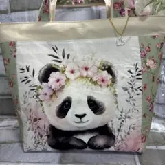 トートバッグ　パンダ