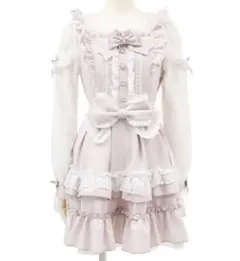 リズリサ　ティアラリボンティアードワンピース　ピンク