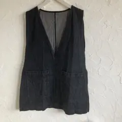 セレクトモカ　デニム　ベスト　ジレ　フリー　selectmoka