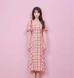 2026年最新】m me eme 2wayチェックロングマーメイドワンピースの人気