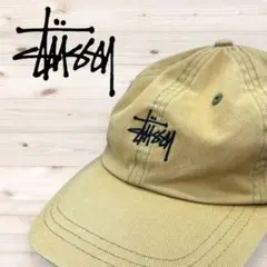 STUSSY ベースボールキャップ　ヴィンテージ風　Sサイズ　ホログラム付き