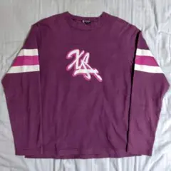 XLARGE 長袖 Tシャツ ロンT あずき色 小豆色 アズキ色 ロングスリーブ