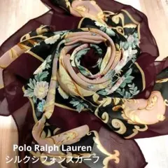 Polo Ralph Lauren ☆花柄☆シフォンシルクスカーフ
