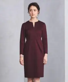 定価2.5万 UNITED ARROWS ワンピース センターステッチ 膝丈