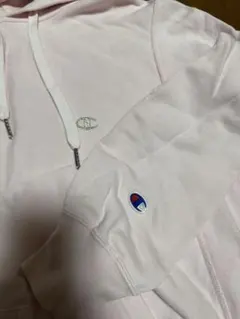 Champion Reverse Weave パーカー M ピンク
