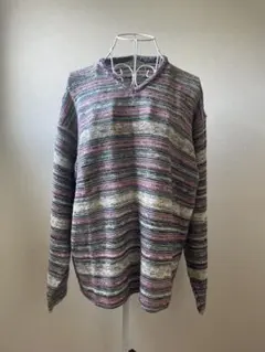 【期間限定値下げ中】 ニット セーター Vネック ボーダー メンズ