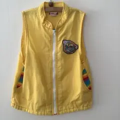 イエローカラーストライプベスト