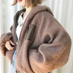 apres jour  ボアブルゾン