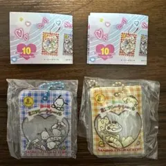サンリオキャラクター ミニフレークシール風チャーム2個セット