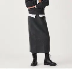 UNIQLO 3Dスフレヤーンスカート標準丈S