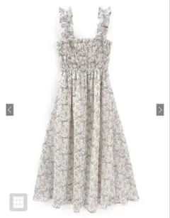 フローラルプリント マキシドレス