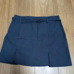 ZARA ダークブルー スカート キュロット S