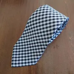 【LES MUES】 チェック ネクタイ シルク100