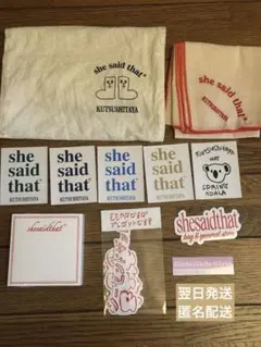 【即購入OK！】shesaidthat ノベルティ