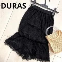 DURAS 美品　総レース　オールインワン　ベアトップ　チューブトップ　黒のサムネイル