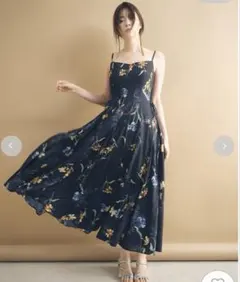 ボタニカルアシメパターンキャミワンピースのサムネイル