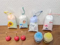 【NO.223】お祭りセット(綿あめ・かき氷・りんご飴)☆ミニチュアフード