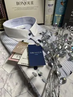 ORIHICA ストライプ ワイシャツ Lサイズ