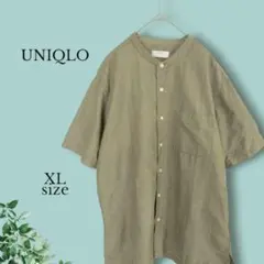 ユニクロ UNIQLO コットンリネンシャツ メンズ リネン 麻 綿 XL