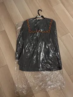 リンカブル、スカラップブラウス、長袖グレー