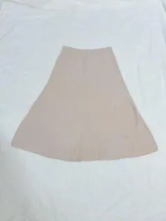 ［美品］UNIQLO ベージュ フレアスカート M