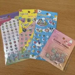 りほ様専用　セリア　たまごっち シール　ステッカー　おはじき風シール　４点セット