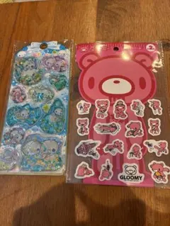 正規品】あわわちゃんウォーターシール　GLOOMY 2シートセット