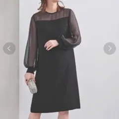 美品 ユナイテッドアローズ ワンピース パーティー 結婚式 フォーマル