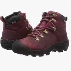 未使用に近い✨美品✨KEEN ブーツ　アウトドア　登山　キャンプ　レッドのサムネイル