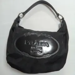 PRADA プラダ テスート スムースレザー ハーフムーン ショルダーバッグのサムネイル